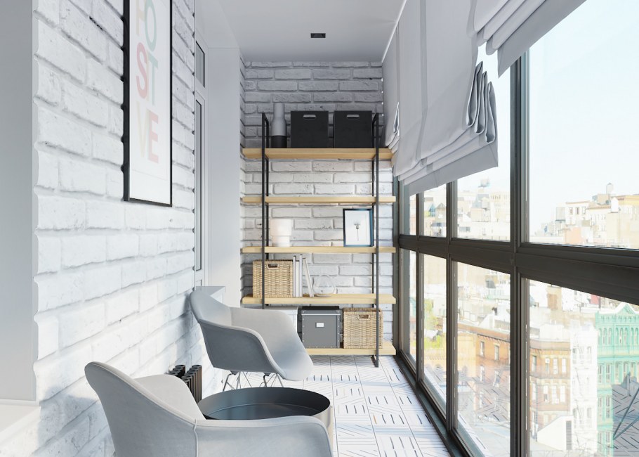 Балкон лофт 3м