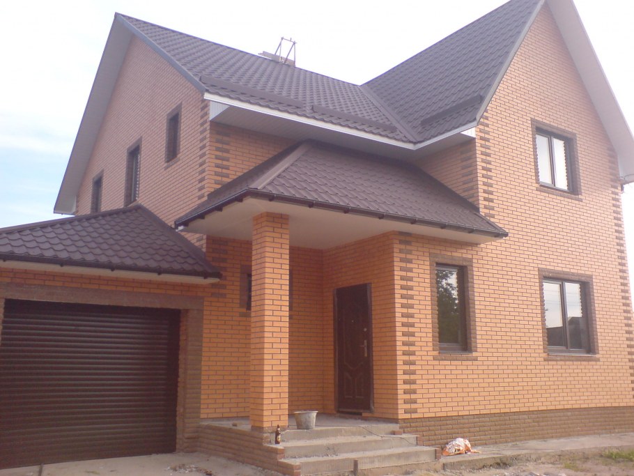 Дом из облицовочного кирпича