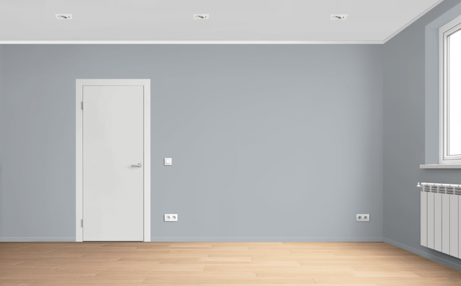 Белый плинтус в интерьере