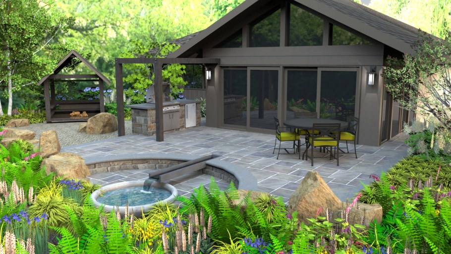 Ландшафтный дизайн в баварском стиле