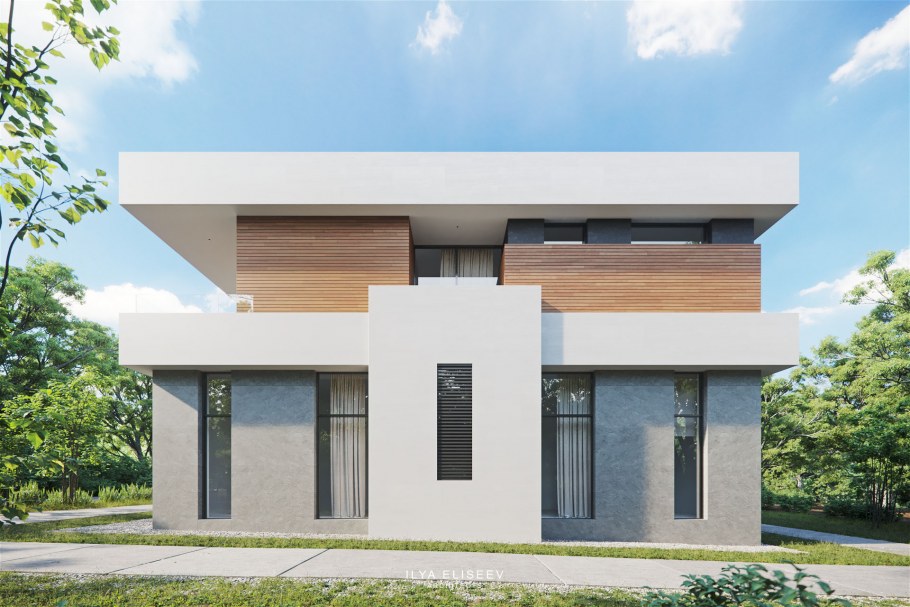 Дом z-63 с плоской крышей