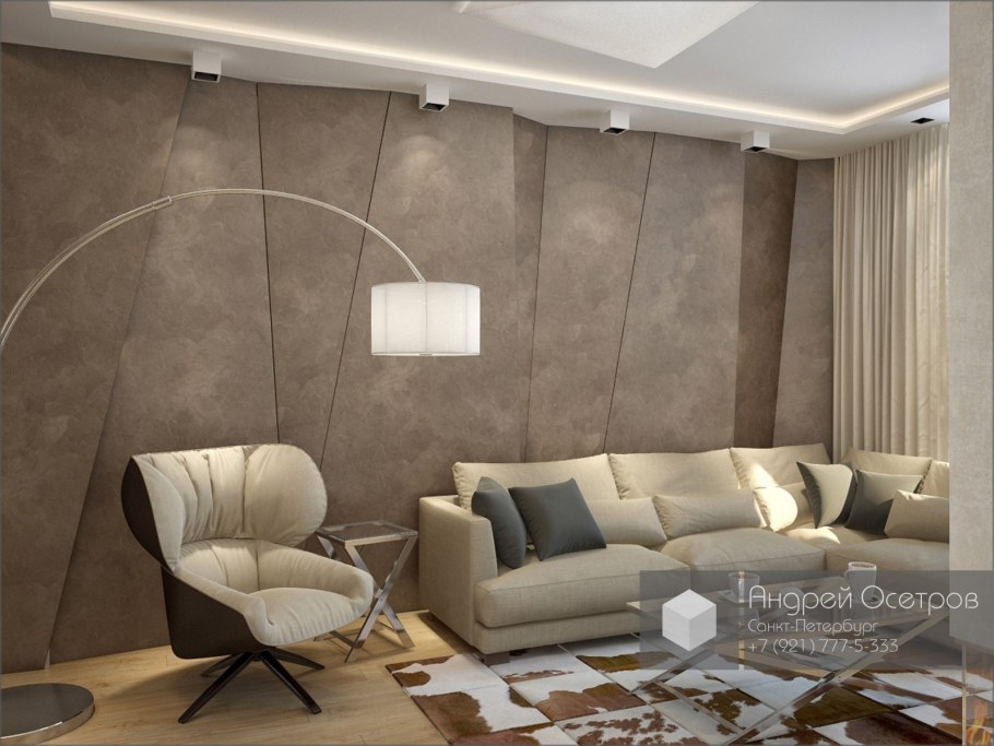 Декоративная штукатурка в современном интерьере