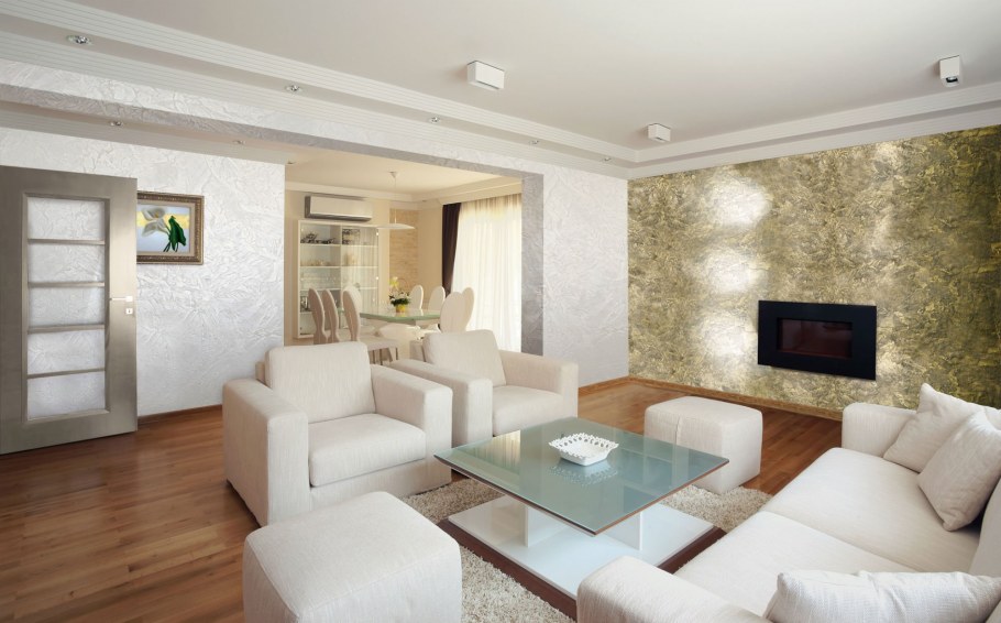 Декоративная штукатурка в гостиную