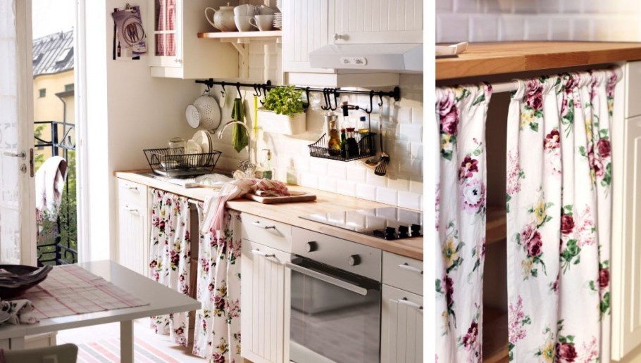 Шторка под раковину на кухню