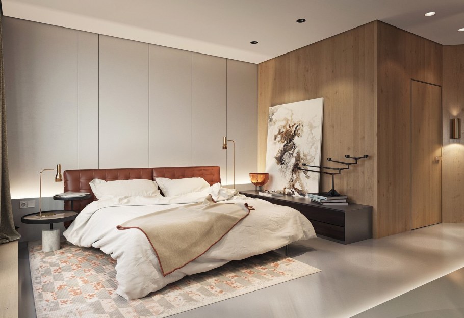 Стиль Контемпорари в интерьере спальни
