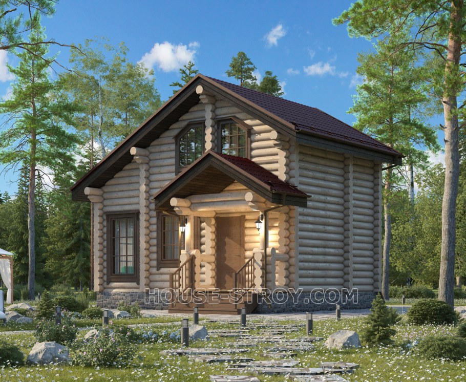 Проекты домов из бревна
