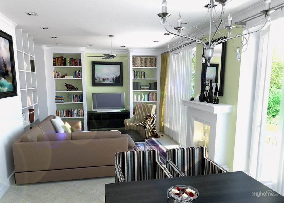 Эконом интерьер студии