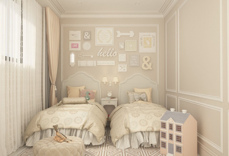 Детская комната в стиле ар деко