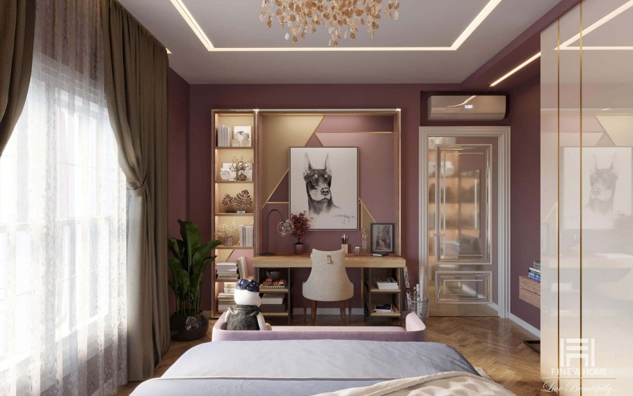 Ар деко спальня детская