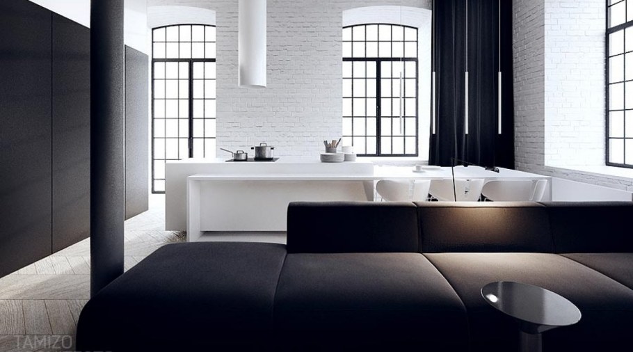 Интерьер в черном стиле