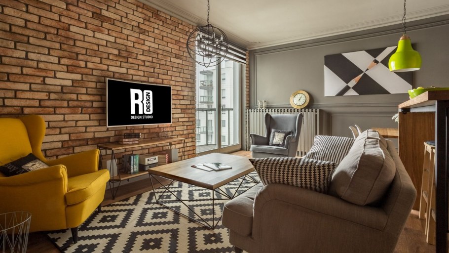 Гостиная лофт