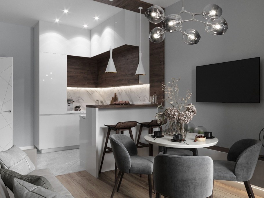 Кухня трапеция