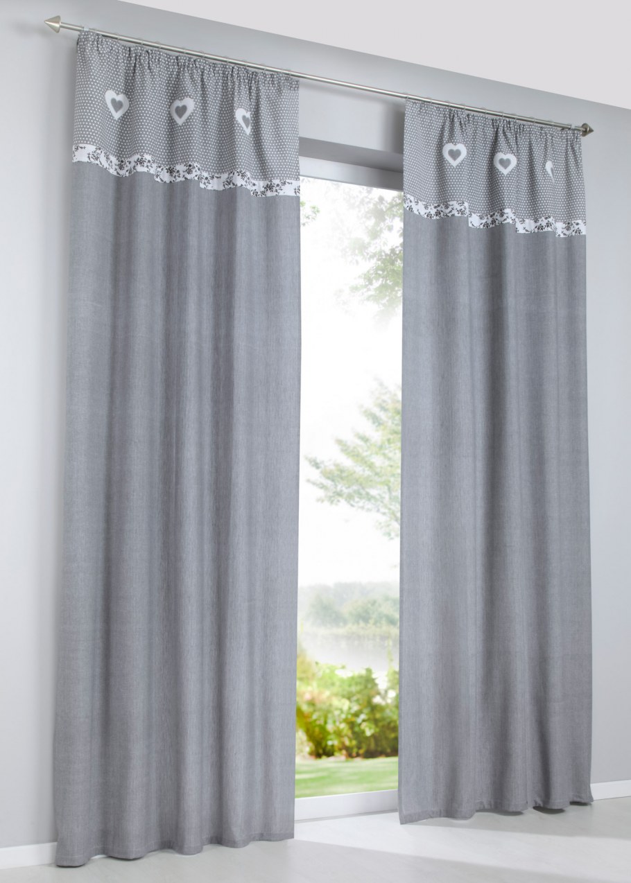 Серые гардины