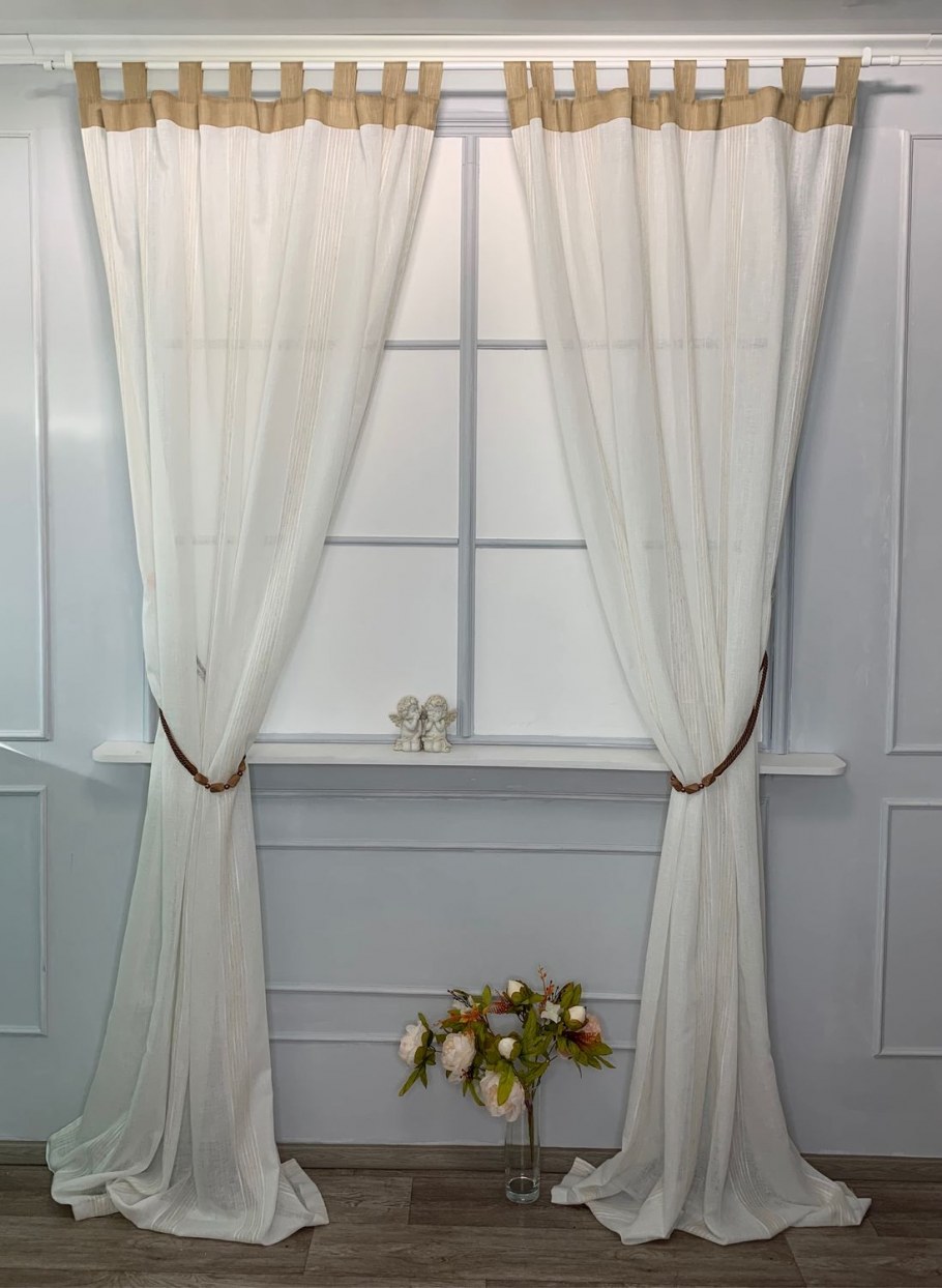 Тюль на петлях