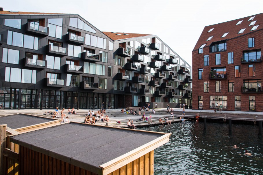 Копенгаген квартал Kalvebod Residence набережная