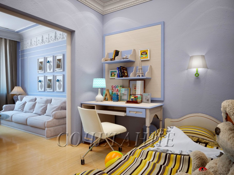 Планировка гостиной с детской