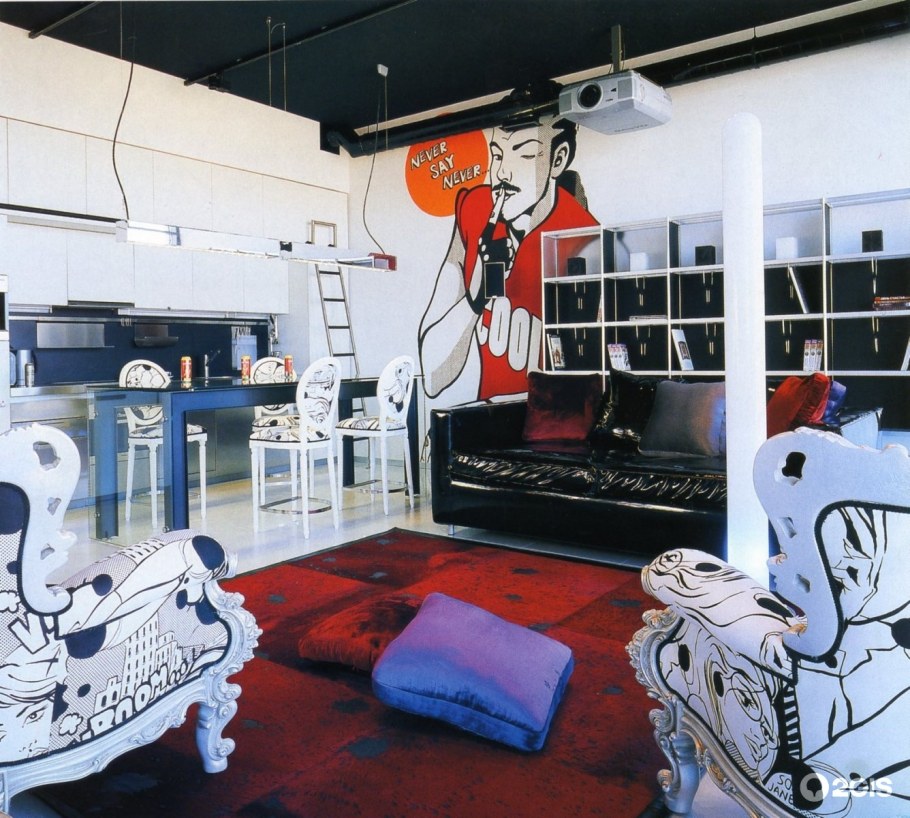 Салон красоты в стиле поп арт