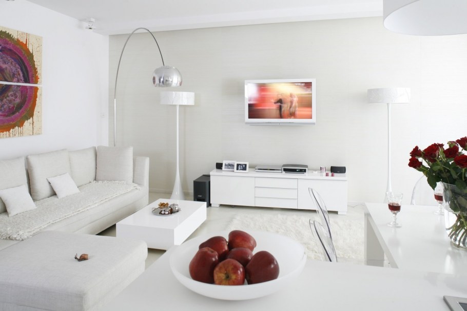 Камин в интерьере однокомнатной квартиры