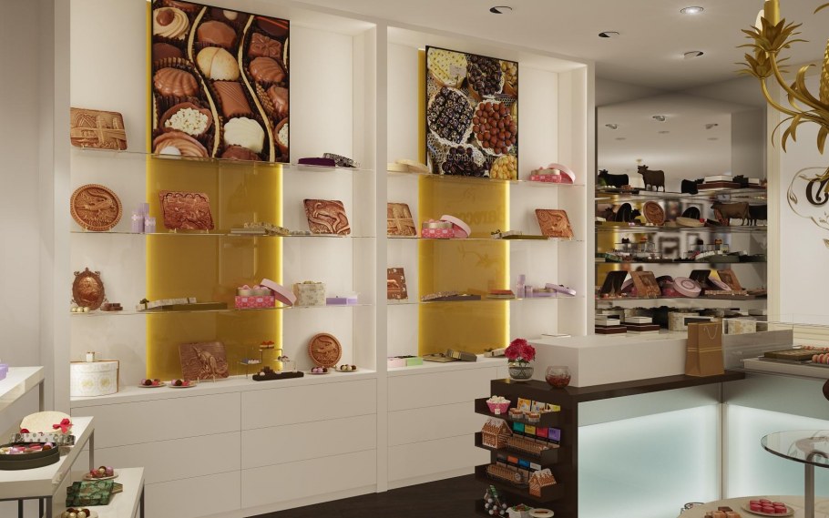 Интерьер магазина шоколада