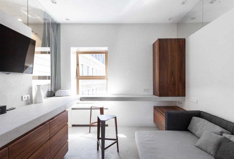 Квартира студия в стиле Минимализм