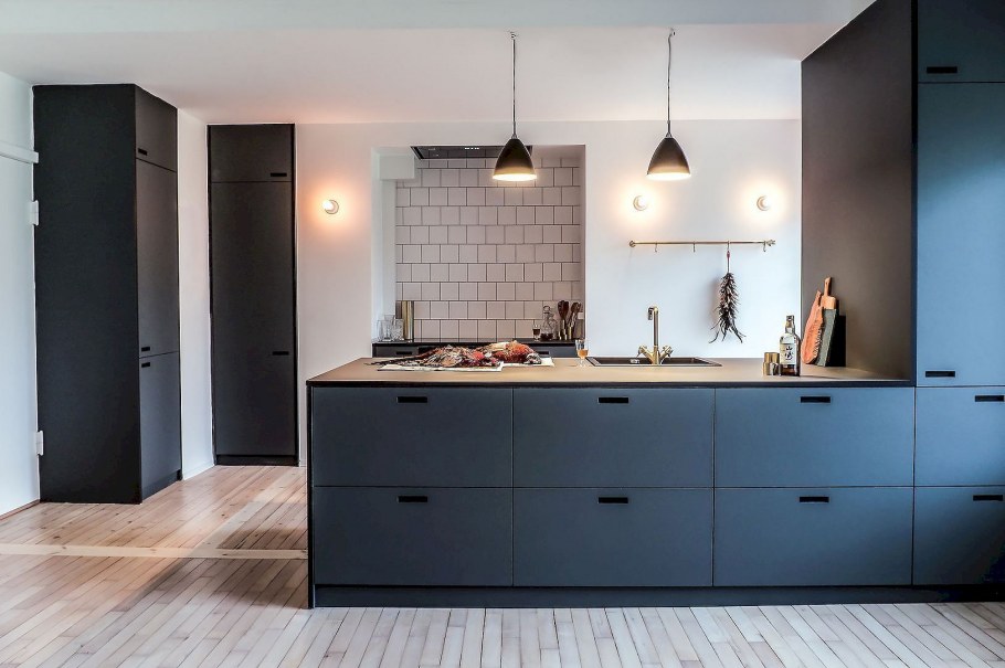 Минималистичные кухни без верхних шкафов