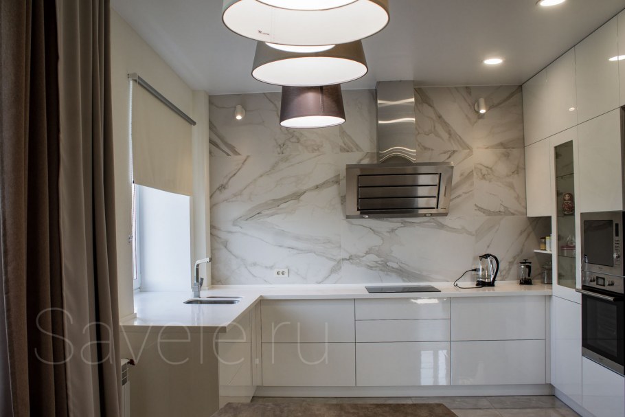 Кухни п образные без верхних шкафов