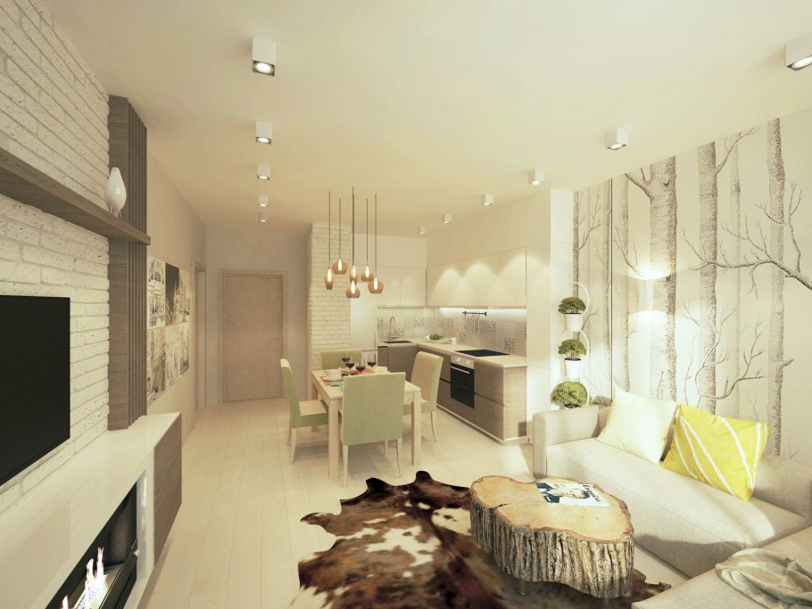 Интерьер двушки 50 кв.м