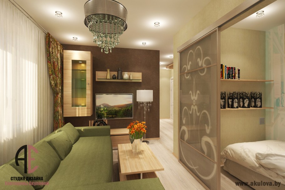 Интерьер трехкомнатной малогабаритки