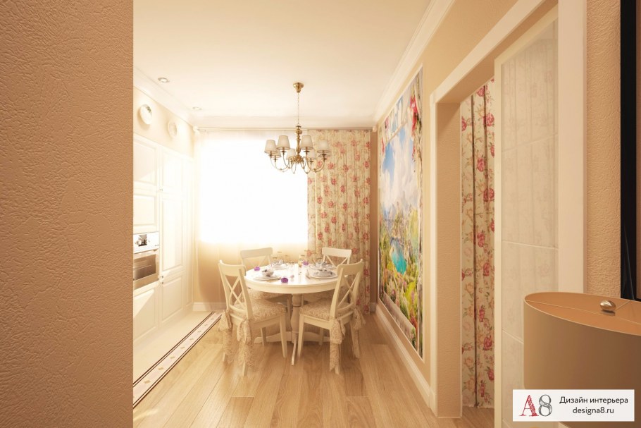 Интерьер трехкомнатной малогабаритки