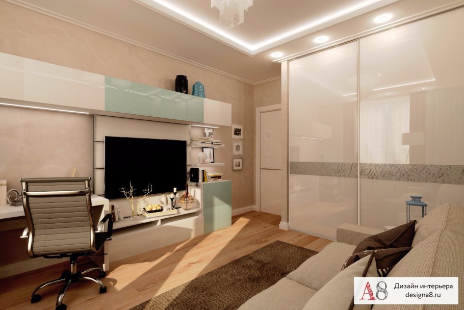 Интерьер трехкомнатной малогабаритки