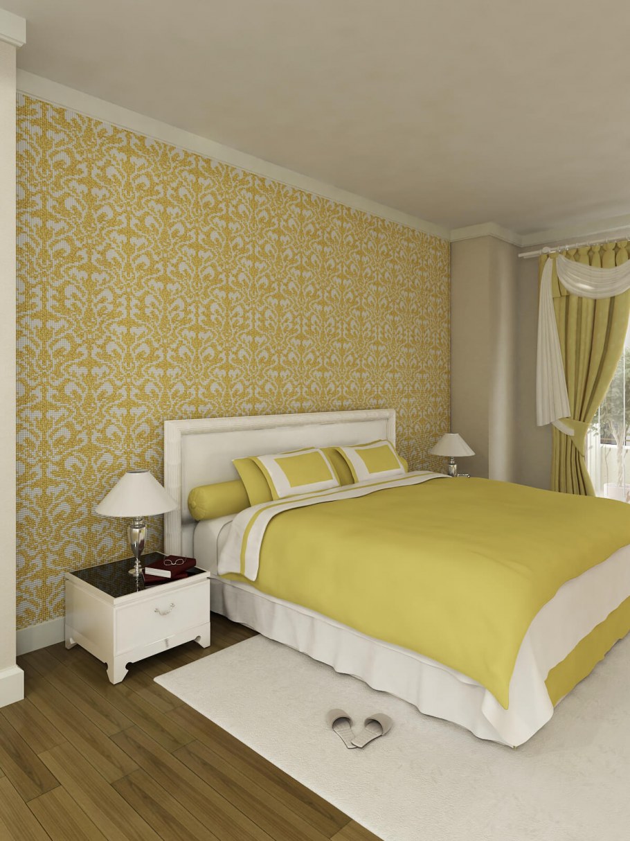 Обои на стену в спальню