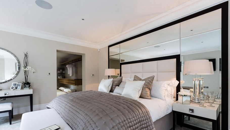 Зеркала в интерьере спальни