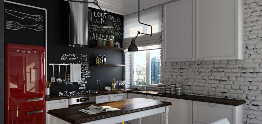 Фартук из грифельной краски