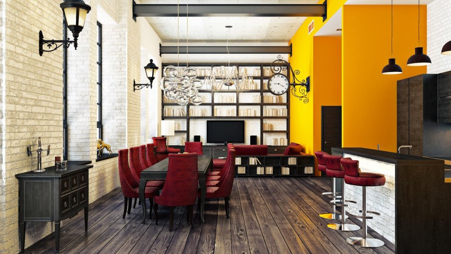 Гостиная в стиле кафе