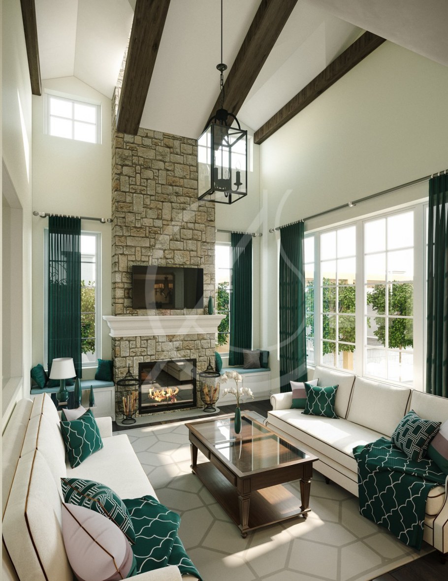 Освещение в интерьере деревянного дома