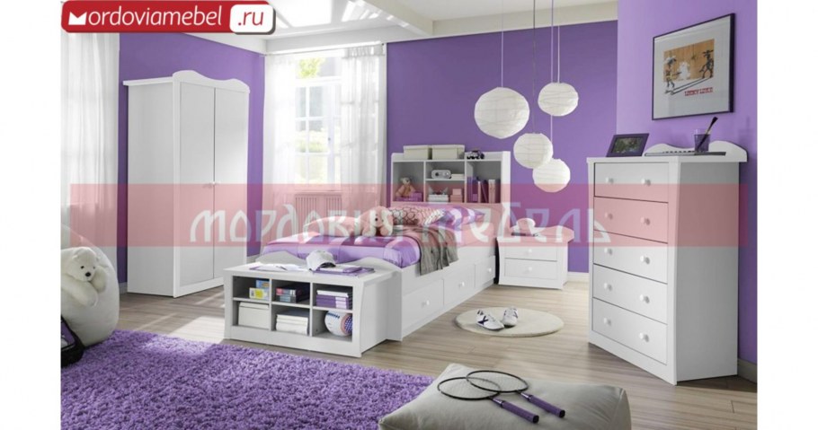 Фиолетовая детская комната