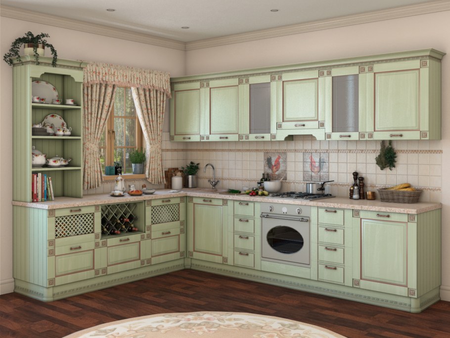 Кухня Валенсия Прованс ясень