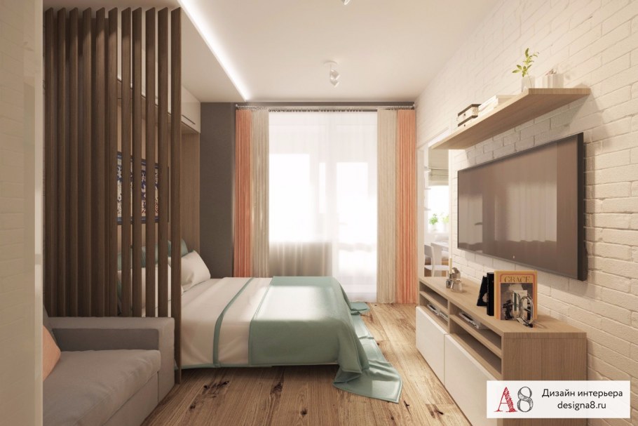 Спальня в 2 комнатной квартире