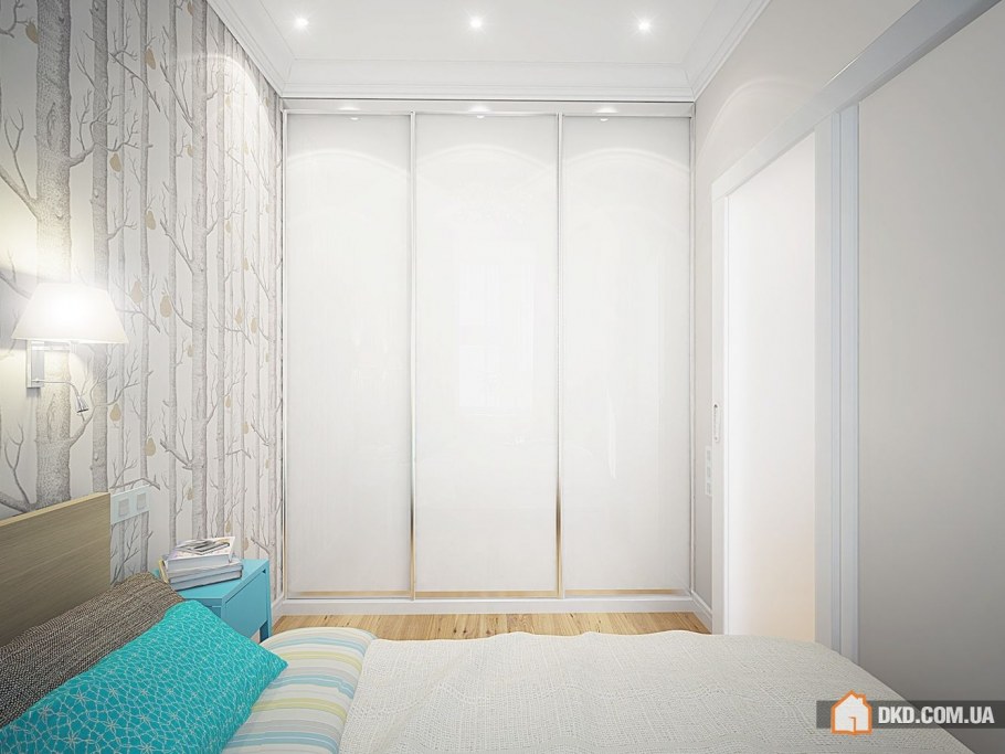 Интерьер двухкомнатной квартиры с маленькой спальней