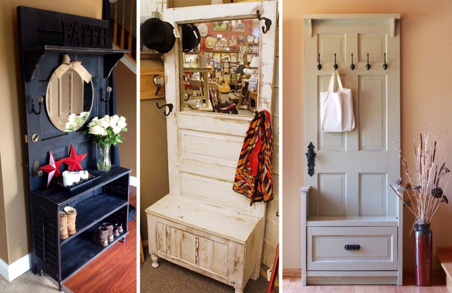 Прихожая из старого шкафа