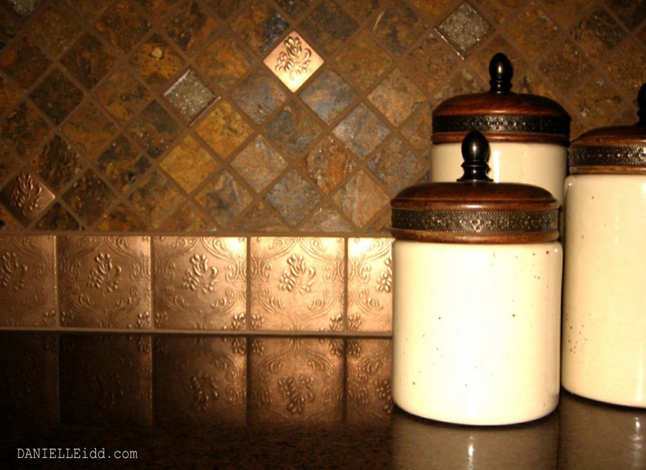 Медная плитка для кухни