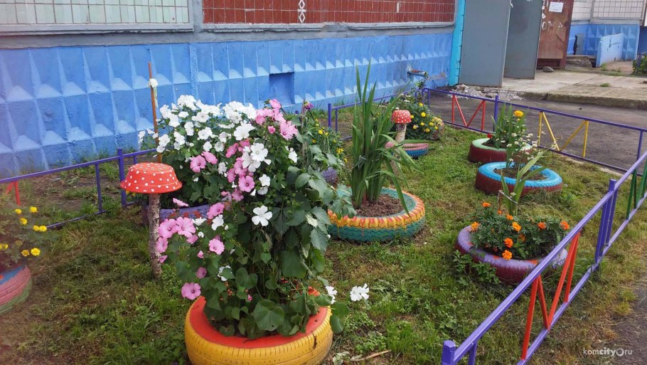 Конкурс на лучшую клумбу во дворе