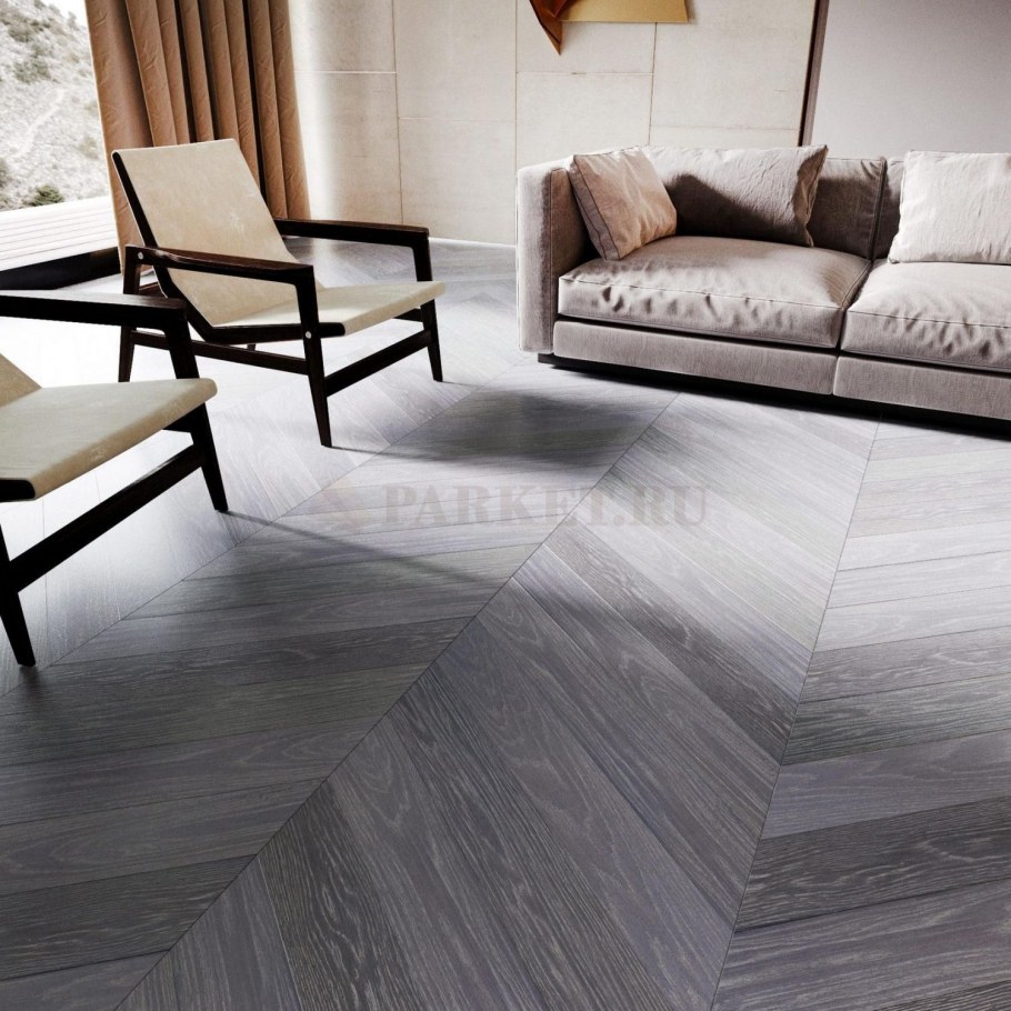 Паркет ёлка da Vinci термоясень какао