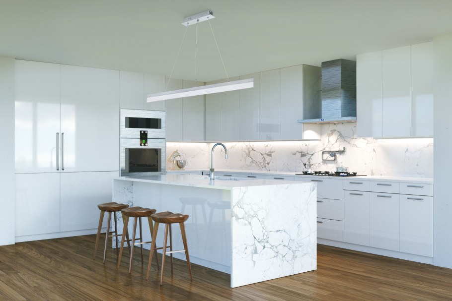 Белая кухня в интерьере