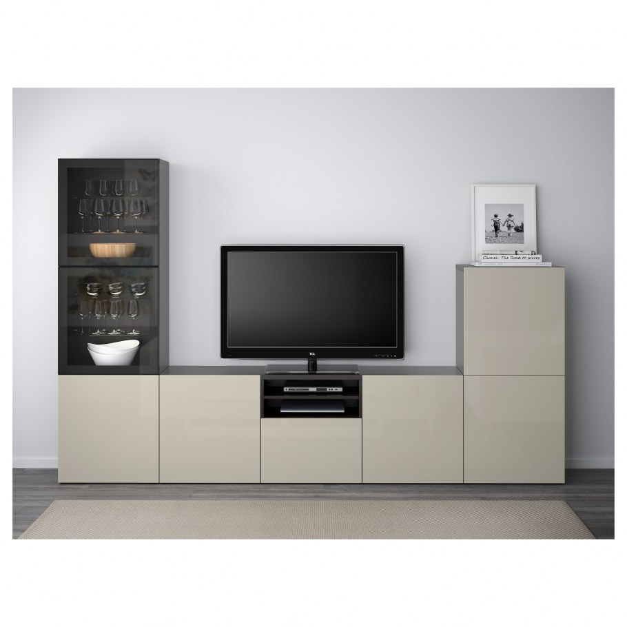 Стенка БЕСТО икеа бежевый