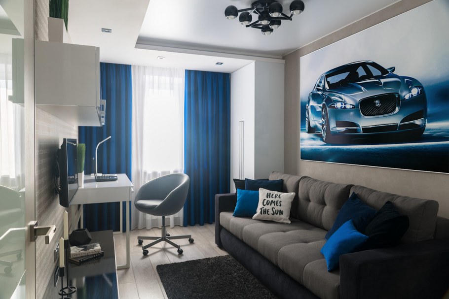 Дизайнерские комнаты для подростков мальчиков