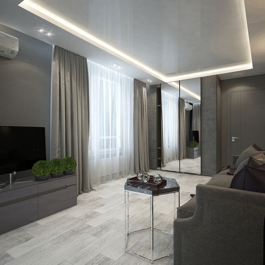 Готовые дизайнерские проекты квартир