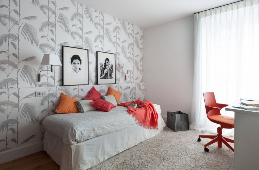 Спальня в стиле лофт 18 кв