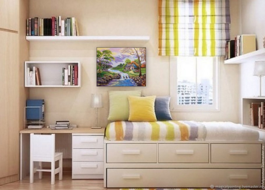 Интерьер небольшой детской комнаты