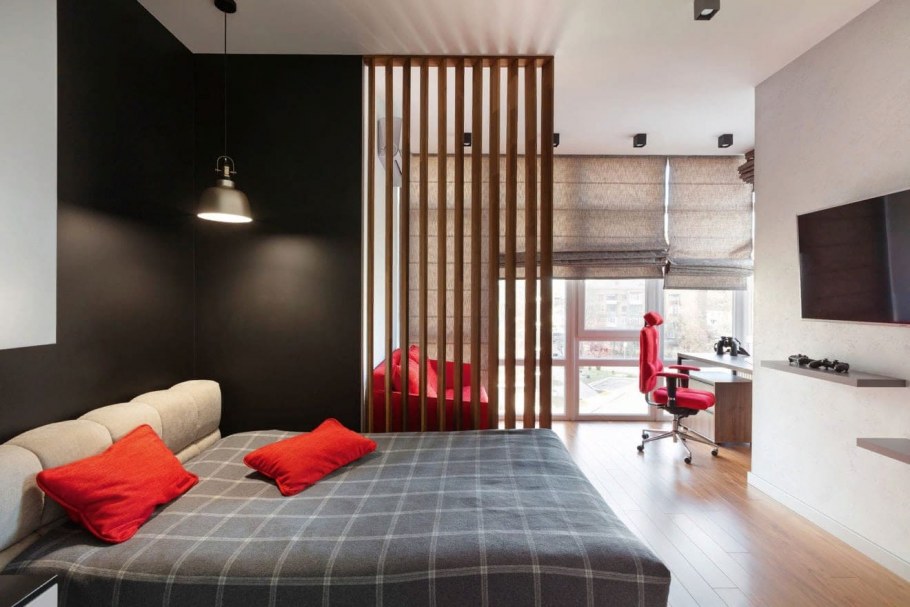 Перегородки для зонирования пространства в комнате